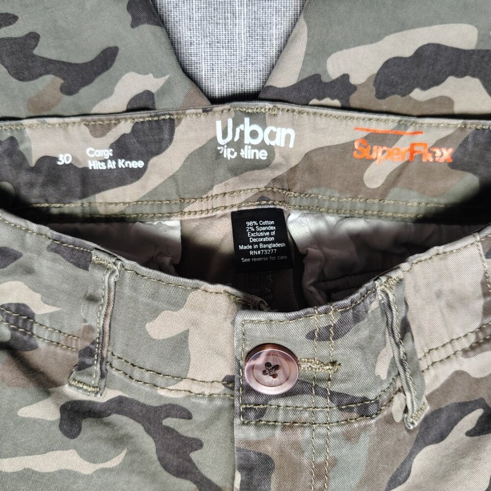 Urban Pipeline Camo Cargo Shorts Mens Size 30 Baggy Streetwear Y2K - Picture 10 of 12